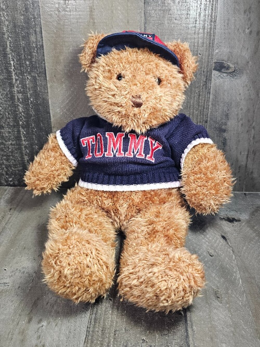 1990s Tommy Hilfiger Teddy Bear Sweater & Hat Vintage Preppy 90s Y2K